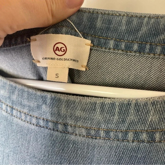 AG Adriano Goldschmeid Denim Knit Cocoon Soft Jean Dress Size Small - Picture 4 of 9